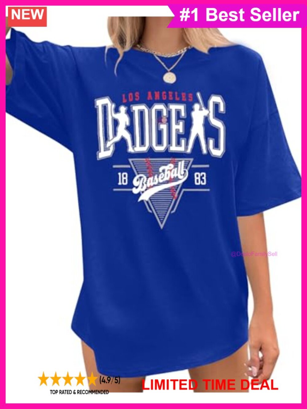 Oversized Baseball Graphic T-Shirt Short Sleeve Crew Neck Cotton Blend Tee